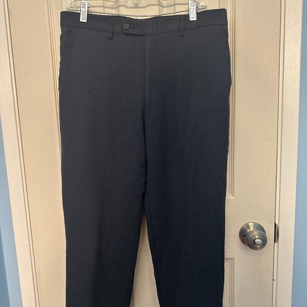 Nordstrom Italian Wool Trousers 33 | Made in Italy | Tessuto Marzotto